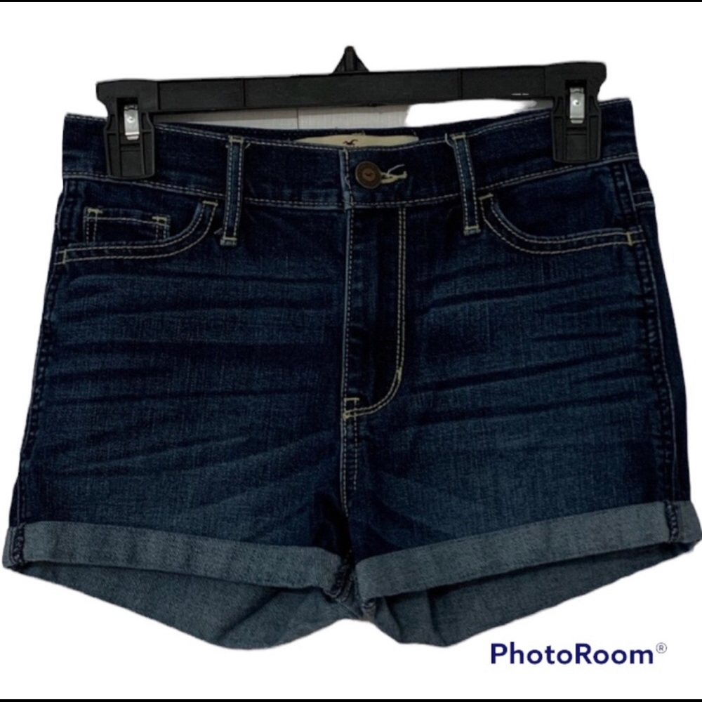 Dark Wash Jean Hollister Shorts